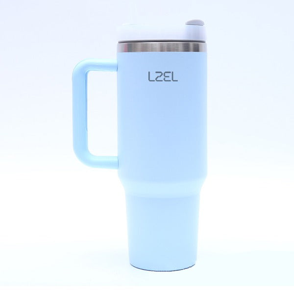 LZEL Tumbler With Handle 800ML Aqua Pure Vacuum Insulated | Lake Blue LZEL Tumbler With Handle 800ML Aqua Pure Vacuum Insulated | Lake Blue